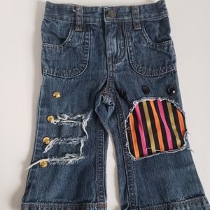 Girls Distressed Jeans infants 12m